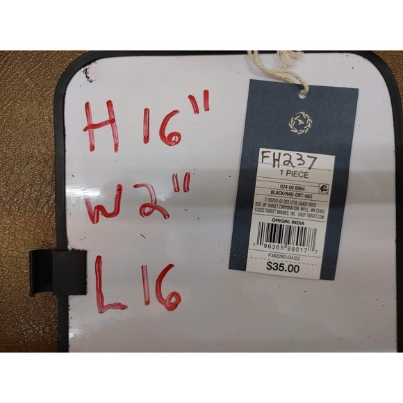 Crochet Tote Handbag Universal Thread Black - Picture 4 of 7